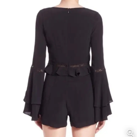 For love & lemons Emilia romper black  size medium - Picture 4 of 16